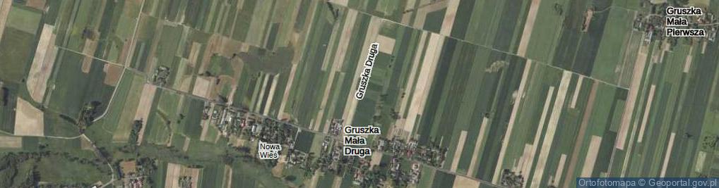 Zdjęcie satelitarne Gruszka Mała Druga ul.